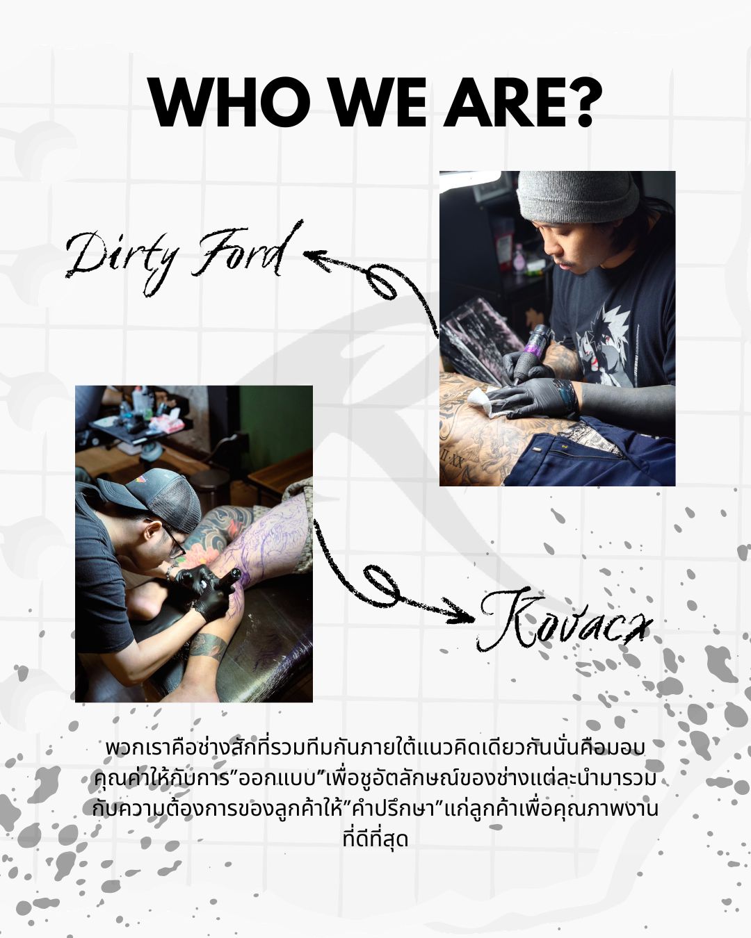 Tattoo artist at work